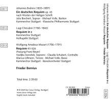 Requiem (Brahms,Mozart,Cherubini), 3 CDs
