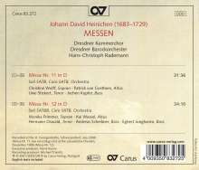 Johann David Heinichen (1683-1729): Messen Nr. 11 D-Dur &amp; 12 D-Dur, CD