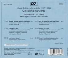 Johann Christian Schieferdecker (1679-1732): Geistliche Konzerte, CD