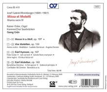 Josef Rheinberger (1839-1901): Messe a-moll op.197, CD