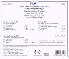 Josef Rheinberger (1839-1901): Suite für Violine,Cello &amp; Orgel op.149, Super Audio CD