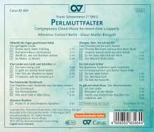 Frank Schwemmer (geb. 1961): Perlmuttfalter - Chormusik für gemischten Chor a cappella, CD