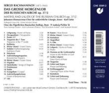 Sergej Rachmaninoff (1873-1943): Das große Morgenlob op.37,2, CD