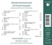 Joachim Schäfer - Barocke Kammermusik für Piccolo-Trompete, CD