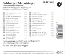 Salzburger Adventssingen (Historische Aufnahmen mit Tobi Reiser &amp; Lesungen von Karl Heinrich Waggerl), CD