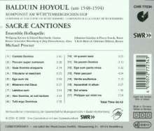 Balduin Hoyoul (1548-1594): Sacrae Cantiones, CD