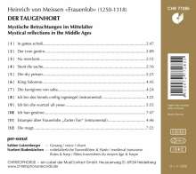 Heinrich von Meissen "Frauenlob" - Der Taugenhort, CD