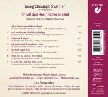 Georg Christoph Strattner (1644-1704): Geistliche Konzerte, CD