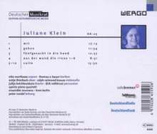 Juliane Klein (geb. 1966): Kammermusik, CD