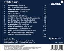 Violeta Dinescu (geb. 1953): Kammermusik mit Flöte, CD