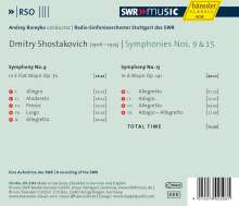 Dmitri Schostakowitsch (1906-1975): Symphonien Nr.9 &amp; 15, CD