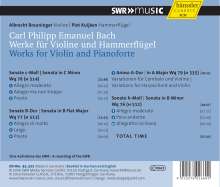 Carl Philipp Emanuel Bach (1714-1788): Werke für Violine &amp; Hammerflügel, CD