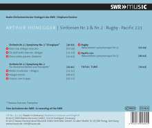 Arthur Honegger (1892-1955): Symphonien Nr.2 &amp; 3, CD