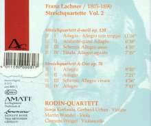 Franz Lachner (1803-1890): Streichquartette Vol.2, CD