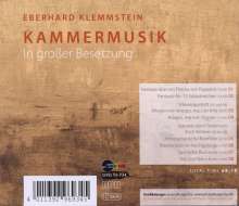 Eberhard Klemmstein (geb. 1941): Kammermusik (in großer Besetzung), CD