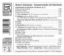 Robert Schumann (1810-1856): Kammermusik für Klarinette, CD