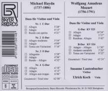 Michael Haydn (1737-1806): 4 Duos für Violine &amp; Viola, 2 CDs