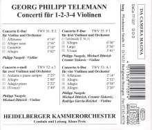 Georg Philipp Telemann (1681-1767): Konzerte f.1,2,3,4 Violinen, CD