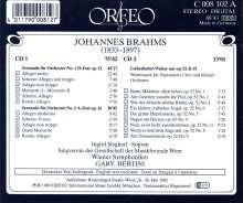 Johannes Brahms (1833-1897): Serenaden Nr.1 &amp; 2, 2 CDs