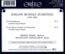 Johann Rudolf Zumsteeg (1760-1802): Balladen, CD