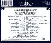 Karl Friedrich Zelter (1758-1832): Lieder, CD