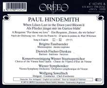 Paul Hindemith (1895-1963): Requiem "For those we love", CD