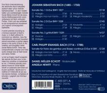 Johann Sebastian Bach (1685-1750): Cellosonaten BWV 1027-1029 (nach den Gambensonaten), CD