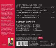 Borodin Quartet - Brahms / Schostakowitsch / Ravel, CD