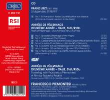 Franz Liszt (1811-1886): Annees de Pelerinage (2. Jahr: Italien), 1 CD und 1 DVD