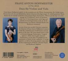 Franz Anton Hoffmeister (1754-1812): Duos für Violine &amp; Viola op.7 Nr.1-3 &amp; op.19 Nr.2,3,5, CD