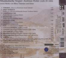 Andreas Hofer (1629-1684): Musikalische Vesper, Super Audio CD