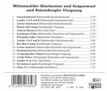 Mittenwalder Klarinette, CD