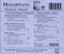 David Geringas,Cello - Mozartiana, CD