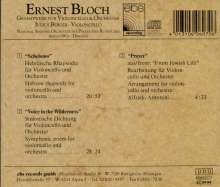 Ernest Bloch (1880-1959): Die Werke für Cello &amp; Orchester, CD