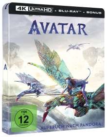 Avatar (Ultra HD Blu-ray &amp; Blu-ray im Steelbook), 1 Ultra HD Blu-ray und 2 Blu-ray Discs