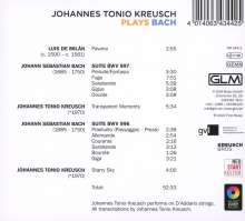 Johannes Tonio Kreusch plays Bach, CD