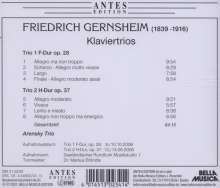 Friedrich Gernsheim (1839-1916): Klaviertrios Nr.1 &amp; 2, CD