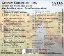 Georges Catoire (1861-1926): Lieder "Poems For Voice And Piano", CD