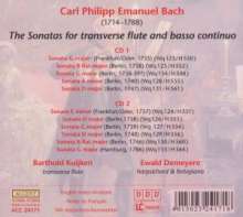 Carl Philipp Emanuel Bach (1714-1788): Flötensonaten Wq.123-131,133,134, 2 CDs