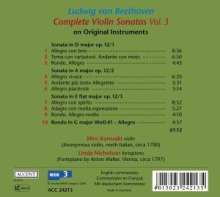 Ludwig van Beethoven (1770-1827): Sämtliche Werke für Violine &amp; Klavier Vol.3, CD