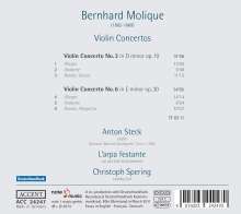 Wilhelm Bernhard Molique (1802-1869): Violinkonzerte Nr.3 d-moll op.10 &amp; Nr.6 e-moll op.30, CD