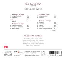 Ignaz Pleyel (1757-1831): Partiten für Bläser Es-Dur,Es-Dur,B-Dur, CD