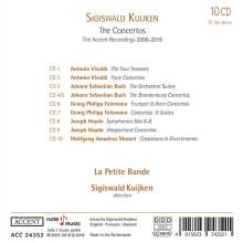 Sigiswald Kuijken - The Concertos (Accent Recordings 2006-2016), 10 CDs