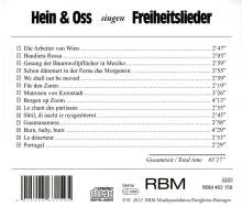 Hein und Oss: Hein &amp; Oss singen Freiheitslieder, CD