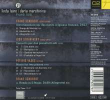 Linda Leine &amp; Daria Marshinina - Schubert / Stravinsky / Vasks, CD