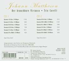 Johann Mattheson (1681-1764): 12 Sonaten für Flöte oder Violine &amp; Bc, 2 CDs