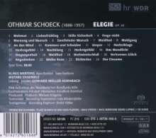 Othmar Schoeck (1886-1957): Elegie op.36 für Stimme &amp; Kammerorchester, Super Audio CD