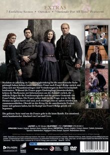EXTRAS: 7 Entfallene Szenen, Outtakes, "Outlander For All Time" Featurette. Menschen in historischer Kleidung.