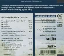 Richard Franck (1858-1938): Klavierquartette op.33 &amp; 41 (A-Dur &amp; E-Dur), Super Audio CD