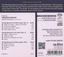 Felix Mendelssohn Bartholdy (1809-1847): Sämtliche Kammermusik für Streicher Vol.1, Super Audio CD